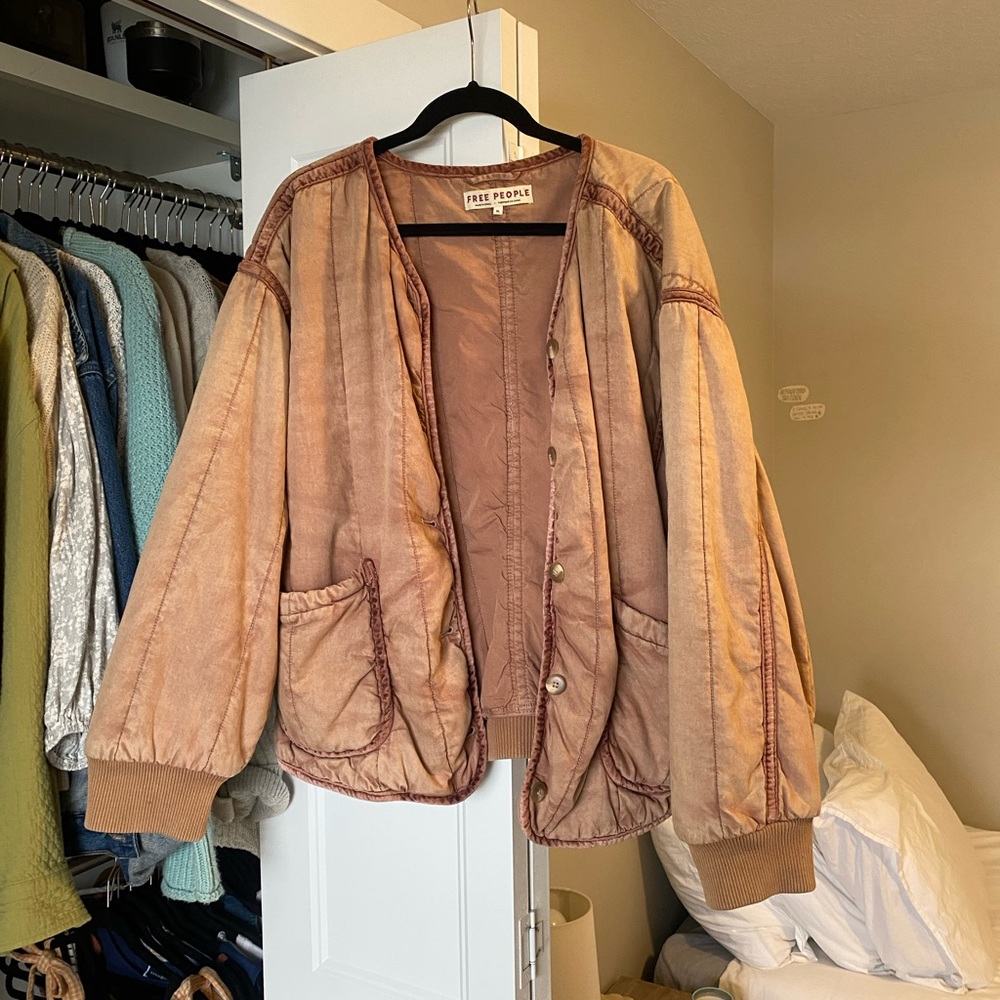 Pink Free People Jacket